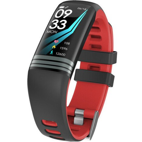 Bratara Fitness iUni G26, Display OLED 0.96 inch, Bluetooth, Pedometru, Notificari, Rosu