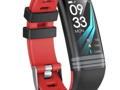 Bratara Fitness iUni G26, Display OLED 0.96 inch, Bluetooth, Pedometru, Notificari, Rosu